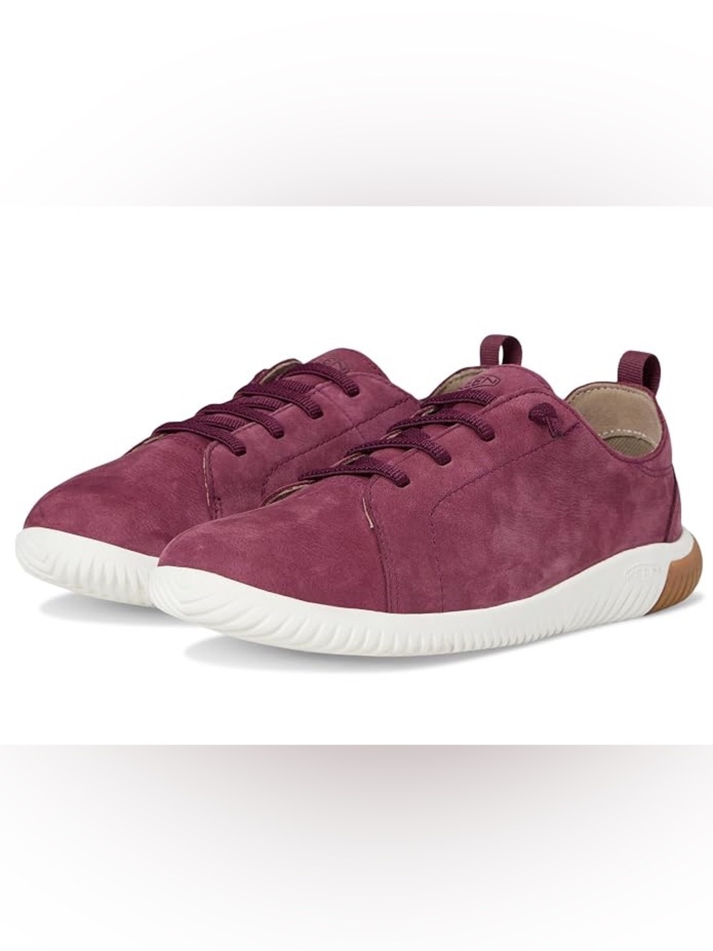 KEEN Kids’ Burgundy KNX Lace Up Lightweight Barefoot Feel Sneakers—3